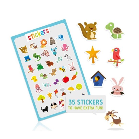 Merka Toddler Learning Kit: Posters Flashcards Book & Stickers - Picture 7 of 9